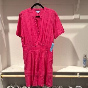 Draper James Bright Pink Mini Dress